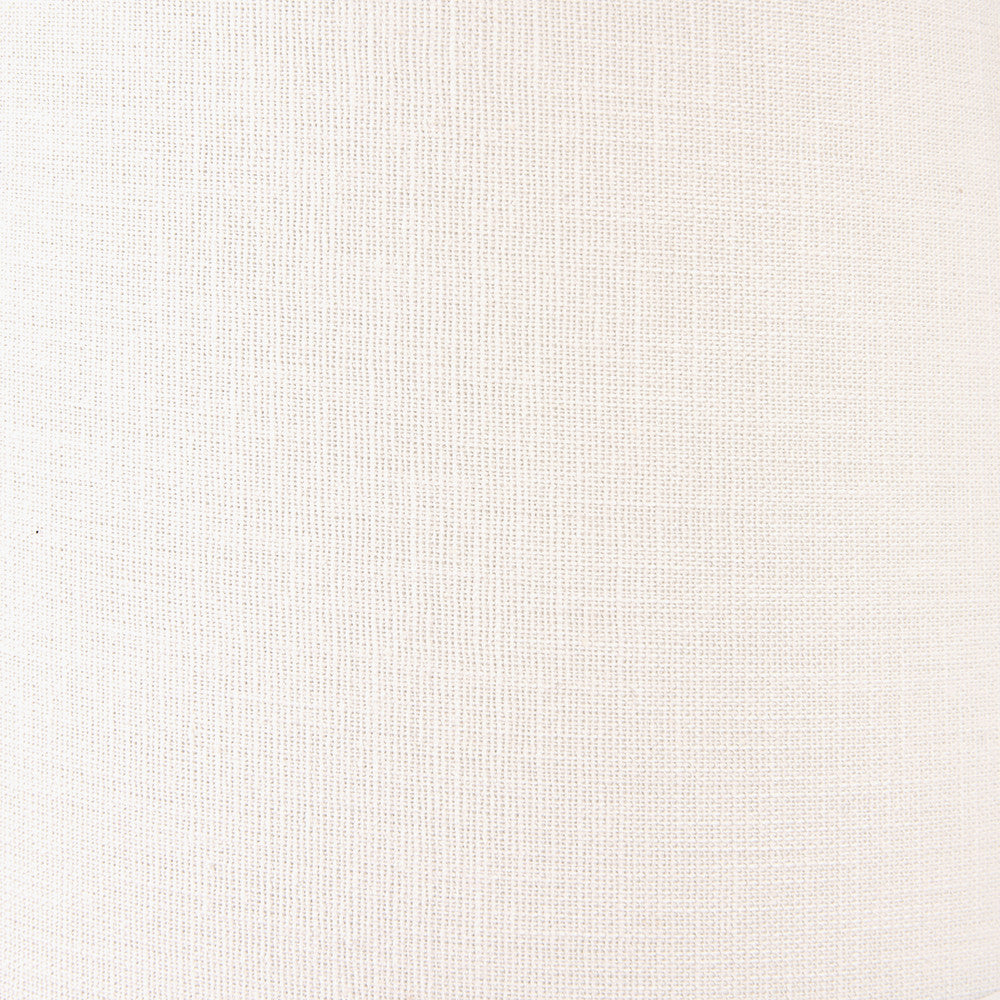 Lys 40cm White Self Lined Linen Tapered Lampshade